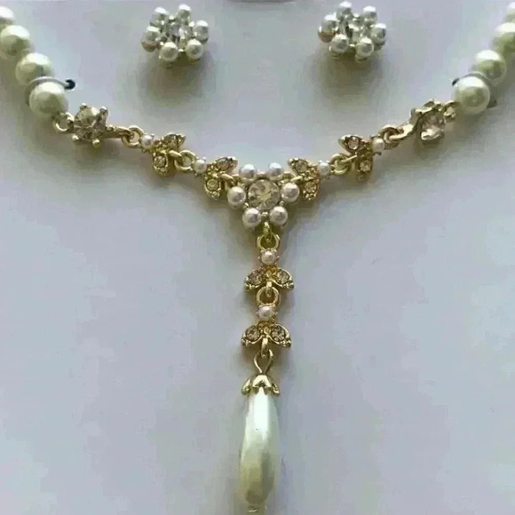 Charter Club new Value Pearl Lariat & Earrings - Picture 6 of 8